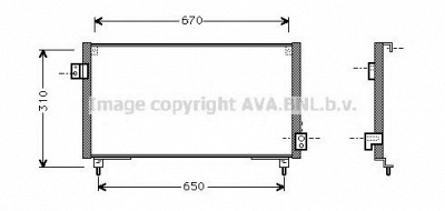 AVA QUALITY COOLING su5031 -  Конденсатор, кондиционер